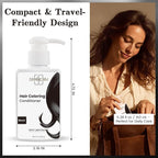 SOVONCARE Black Hair Color Depositing Conditioner Mask 5.28 OZ, Cruelty-Free