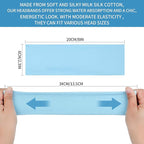 20 Pcs Headbands for Women Non Slip, Soft Milk Silk Cotton Cloth Hair Bands, Hair Accessories for Women, Workout Stretchy Head Bands for Women's Hair for Yoga Running Sports