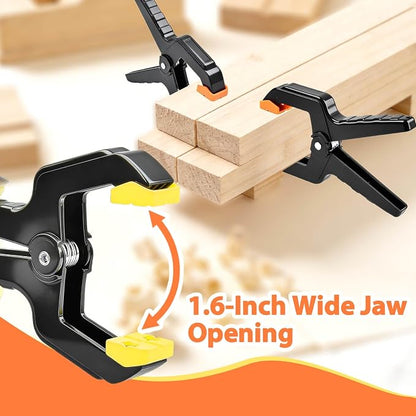 55Pack Plastic Spring Clamps, 3.5inch Small Heavy Duty Clips - Image 3