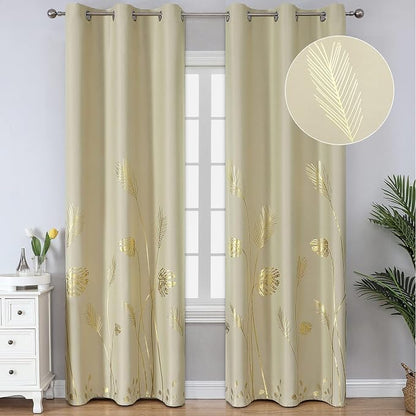 Room Darkening Curtains White Window 84 Inches Long Thermal Insulated Grommet by ESTELARTEXTILER