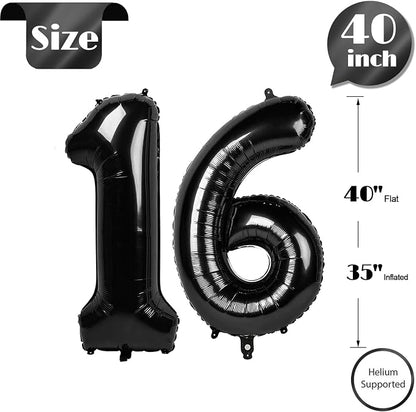 Black 16 Balloon - Image 6