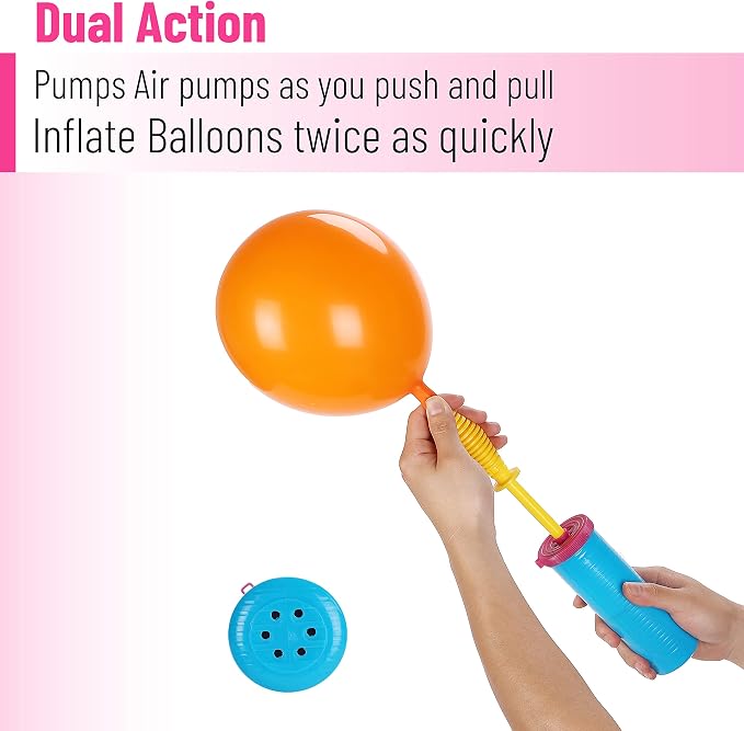 Mr. Pen- Balloon Pump Handheld, 2 Pack | 2-Way Dual Action Ballon Pump Inflater - Image 5