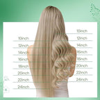 RUNATURE Brown Human Hair Clip in Extensions, 20 Inch Clip in Hair Extensions Real Human Hair, Long Hair Extensions Clip Ins, Remy Natural Hair, Add Length, 50g 3pcs #8P60 Ash Brown Highlight