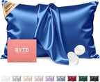 Silk Pillow Cases Queen Size 100% Mulberry Silk Pillowcase for Hair and Skin 22 Momme Both Side Grade 6A Silk Cooling Soft Breathable 20 x 30 Inches with Hidden Zipper 1PC, Royal Blue