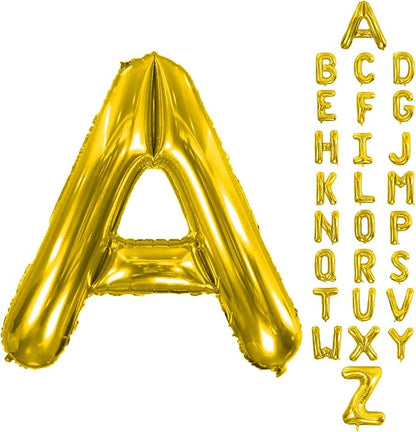 Letter Balloons Gold 40 Inch A Large Giant Big Foil Mylar Balloon | by Unknown