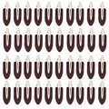 No Crease Hair Clips Makeup Pin Curl Clip Bulk 40Pcs Multicolor No Bend Dent Bang Creaseless Hair Clips for Makeup Application Bangs Hairpin Setting Pins Clip for Women Styling (Brown)