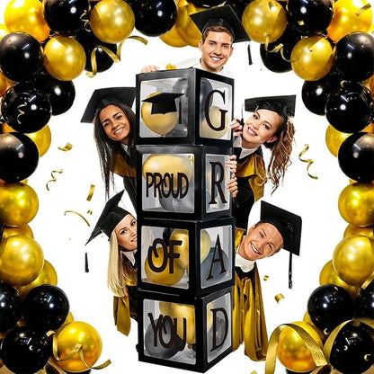 Graduation Decorations 2026, PROUD OF YOU, Class of 2026 and 130pcs Black and - Image 6