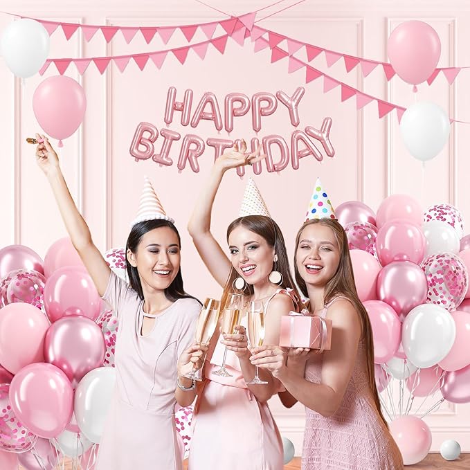 Light Pink and White Balloons - Image 5