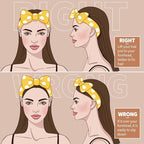 Teenitor 5pcs Makeup Headband with Removable Bow, Spa Headband for Washing Face for Teen Girls Women, Christmas Gifts Basket for Teens Girls Party, Skin Care Hairband