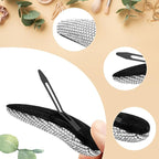 2PCS Rhinestone Hair Clips,Snap Hair Accessories,Decorative Hair Clips,Rhinestone Barrettes For Women Girls(SET13)