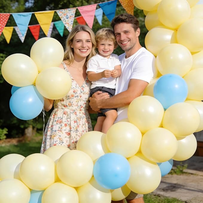 110pcs Pastel Yellow Balloon 12 Inch, Pastel Yellow Latex Balloons - Image 5