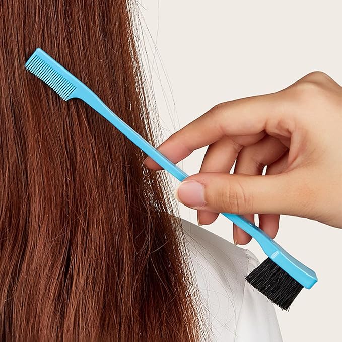 10PCS Blue Fringe Hair Dye Comb Hair Dye Brush