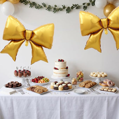 38 Inches Bow Balloon Gold - Image 5