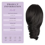 12 Inch Short Ponytail Extension - Soft Curly Pony Tails Hair Extensions, Claw Clip Ponytail Extension, Natural Short Hair Extensions Ponytail, Synthetic Hair Pieces for Women (Color: Black Brown)