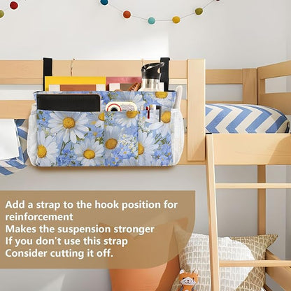 Bedside Caddy Metal Frame Hanging Organizer Bunk Bed Dorm Accessories Hook And - Image 6