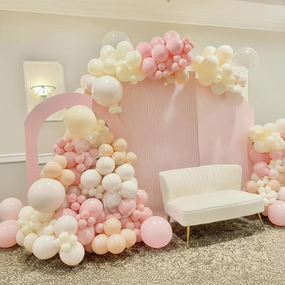 Pink and Yellow Balloons for Bee Bear Themed Baby Shower Decorations | 60Pcs - Image 4