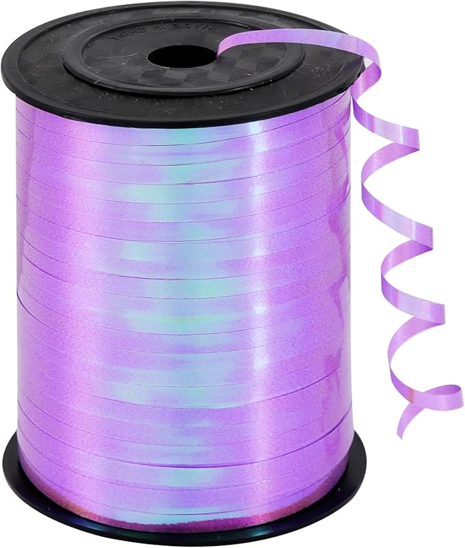 TONIFUL 500 Yards Iridescent Light Purple Curling Ribbon Balloon String | by TONIFUL