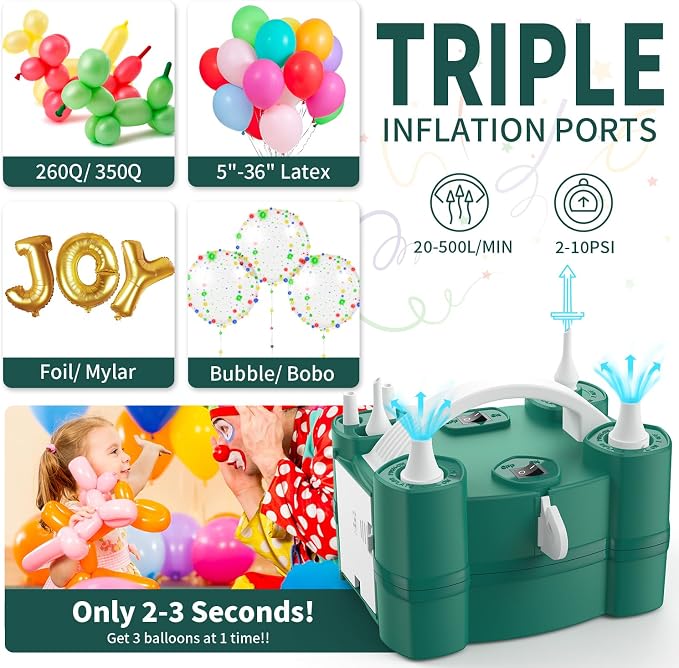 Balloon Pump 3-in-1 Electric Air Pump - Image 2