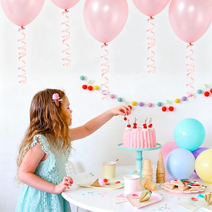 TONIFUL 500 Yards Nude Pink Curling Ribbon Balloon String Gift Wrapping | Pink - Image 4