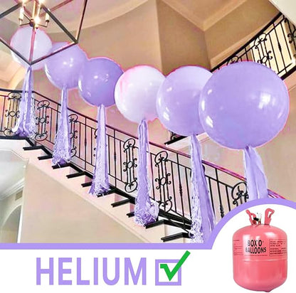 PartyWoo Lavender Balloons 4pcs Light Pastel Purple Lilac Purple Color | 36 - Image 5