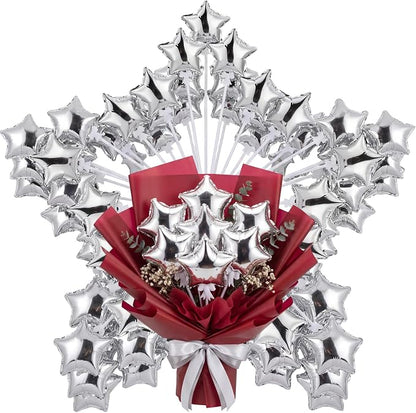 30 Pcs Mini Star Self Inflatable Balloons Bulk by Chitidr