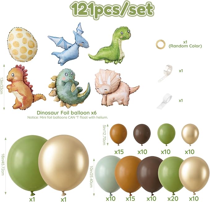 Dinosaur Balloon Arch Kit - Image 3