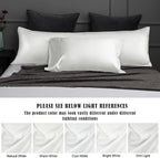 TELUS Pillow Cases Standard Size 2 Pack, Bamboo Rayon & Lyocell Pillowcase with Envelope Closure, Cooling Breathable Pillow Cover for Hot Sleeper & Night Sweats, 20x26 inch, Ivory White