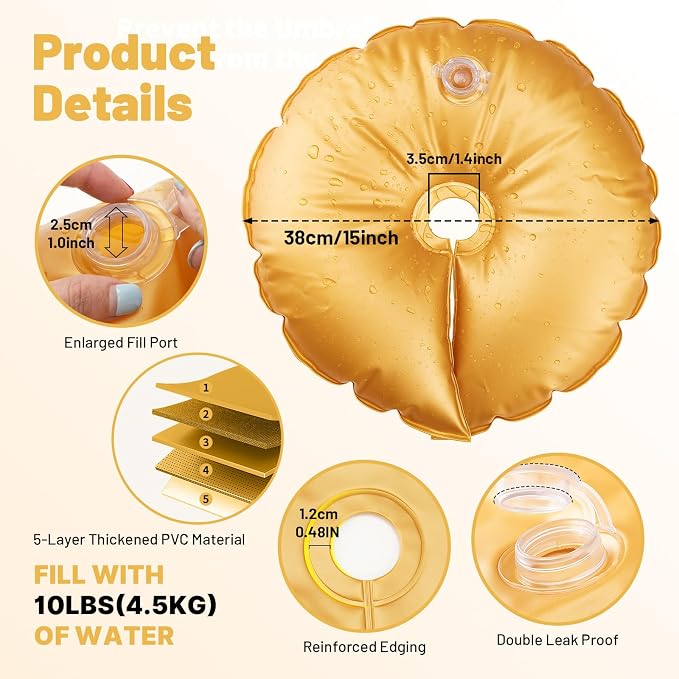 New 4 Pcs Balloon Arch Weights for Backdrop Stand | 50kg Pressure-Rated Weights - Image 3
