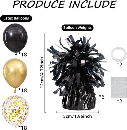 Black Balloon Weights Pack of 6 - Image 2
