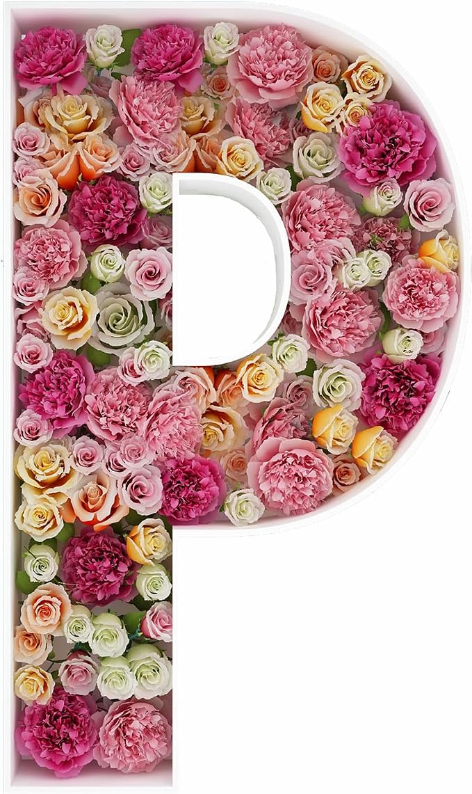 2FT Letter P Mosaic Balloon Frame Letter DIY Fillable Letters Kit by JW+Passion+-+Premium+Quality%2C+Made+With+Passion