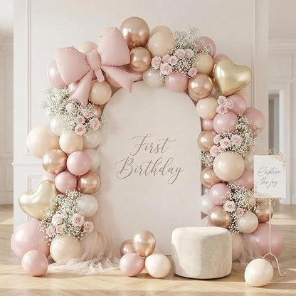 Pearl Pink and Gold Balloons - Image 6