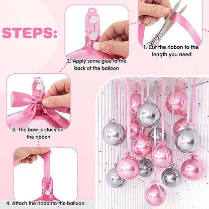 Jenaai 30 Set Round Foil Balloons Bulk 22 Inch 4d Metallic Giant Balloons Set - Image 6