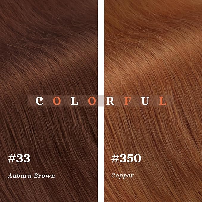 Ve Sunny Clip in Hair Extensions Real Human Hair Ginger Copper Real Hair Extensions Clip in Human Hair Double Weft Remy Hair Extensions for Women 5pcs 12 inch 80g