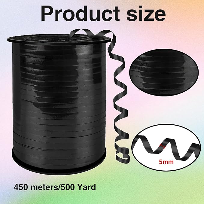 Metallic Shiny Curling Ribbon，500 Yard，1/5" - Image 2