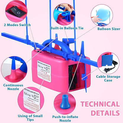 Balloon Pump Electric, Electric Air Pump Replace Manual Balloon Hand Pump - Image 8