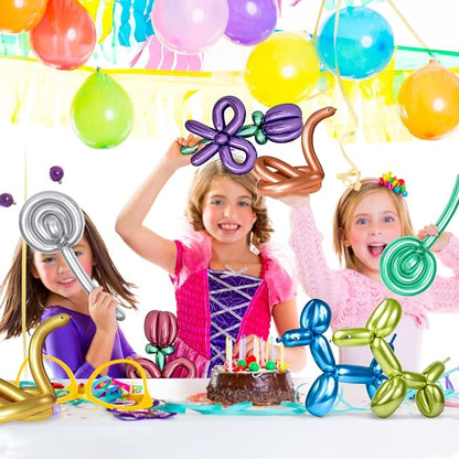 100Pcs 260 Balloons Metallic Long Balloons - Image 7