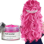 Pink Temporary Hair Wax Color 4.23 oz - Easy Washout Temporary Hair Color Wax for Halloween Cosplay, Party (Pink, Pink)