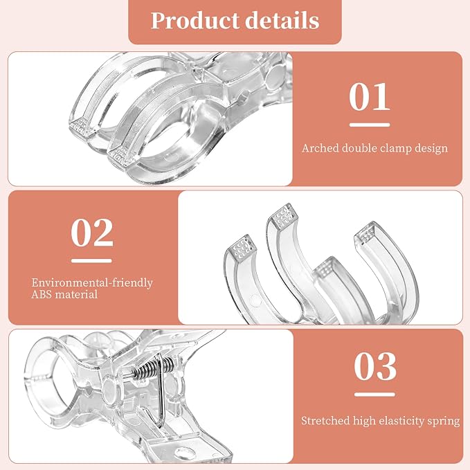 20 Pcs Balloon Arch Clips for Backdrop, Birthday Decoration, Beach Towels - Image 3