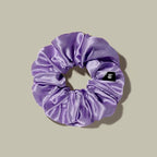 LILYSILK Silk Hair Scrunchies/Ties for Frizz & Breakage Prevention, 100% Mulberry, No Damage, Elastic ponytail Holders, 1Pc, Purple