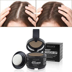 VOLLUCK Hairline Powder Instantly, Root Touch up Powder Hair Color Upgraded, Grey Root Cover up Conceals Hair Loss, Hairline Shadow for Women & Men for Thinning Hair Natural, Sweatproof (Med Blonde)