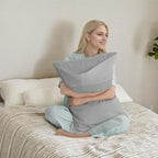 TELUS Pillow Cases King Size 2 Pack, Bamboo Rayon Cooling Pillowcases with Envelope Closure, Cool Breathable Pillow Case for Hot Sleepers & Night Sweats, 20x40 inch, Sliver Grey