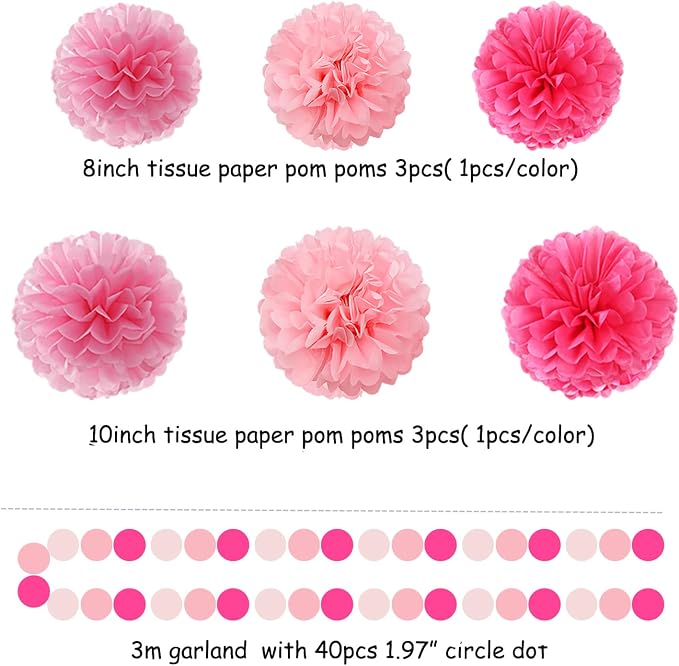 Galentines Valentines-Day Hot-Pink Party-Decorations - Image 2