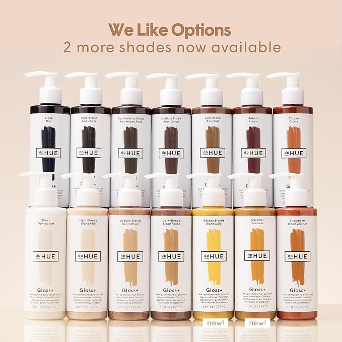 dpHUE Gloss+, Cool Medium Brown - 6.5 oz (8-12 Applications) - Semi-Permanent Hair Color & Conditioner - Lasts Up to Eight Washes - Paraben, SLS & SLES Sulfate Free - Vegan, Leaping Bunny Certified