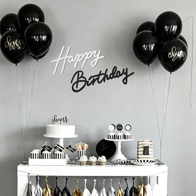 TONIFUL Happy Birthday Sign for Backdrop - Image 4