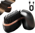 2-in-1 Cordless Hair Straightener Comb, Mini Hair Straightener, Rechargeable Wireless Portable Hair Straightener Brush, Anti Scald Shell, Portable for Home Travel Gift