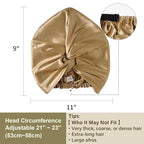 ZIMASILK 100% 22 Momme Mulberry Silk Bonnet for Sleeping Women, Breathable Silk Hair Wrap for Premium Hair Protection - Reducing Friction (1Pc, Gold)