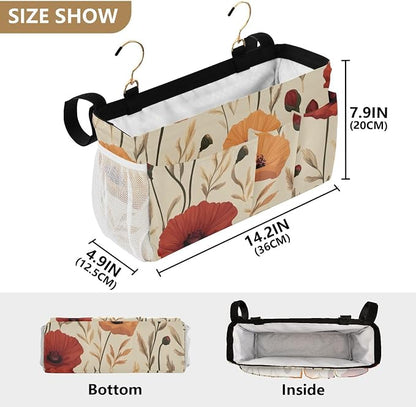 Bedside Caddy Metal Frame Hanging Organizer Bunk Bed Dorm Accessories Hook And - Image 4