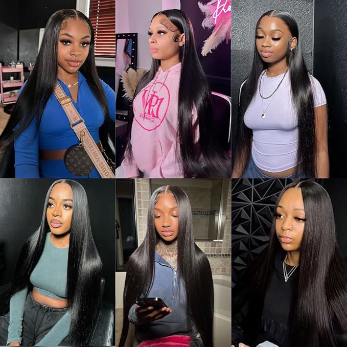 Straight Clip in Hair Extensions Real Human Hair 8Pcs Remy Human Hair Clip ins for Women, Natural Soft Silk Straight Human Hair 120g 20inch #1B Natural Black