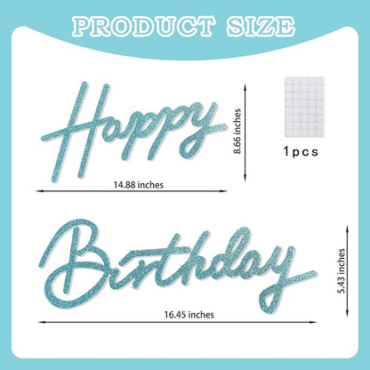 TONIFUL Happy Birthday Sign for Backdrop - Image 2