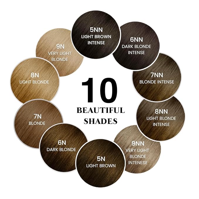 MOEHAIR Hair Coloring Kit | 9NN Permanent Hair Color (Very Light Blonde Intense), 20 Volume Developer 6%, Coloring Brush, Gloves & Mixing Bowl| Keratin Infused Color | Gray Coverage | Adds Shines